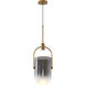 Canada 1 Light 8 inch Gold Single Pendant Lighting Ceiling Light